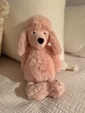 Jellycat Blush Pink Plush Poodle Dog